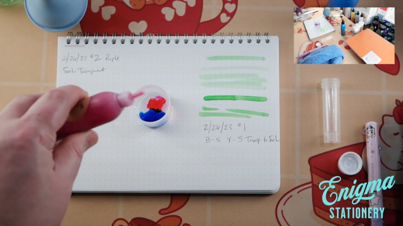 Making Custom Ink with Kuretake Ink Cafe 2023-02-26