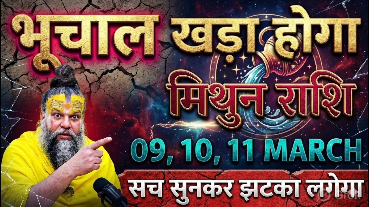 🚨मिथुन राशि 8 मार्च 2026: भूचाल खड़ा होने वाला है! सच सुनकर लगेगा जोरदार झटका 😱@mithunbharti381