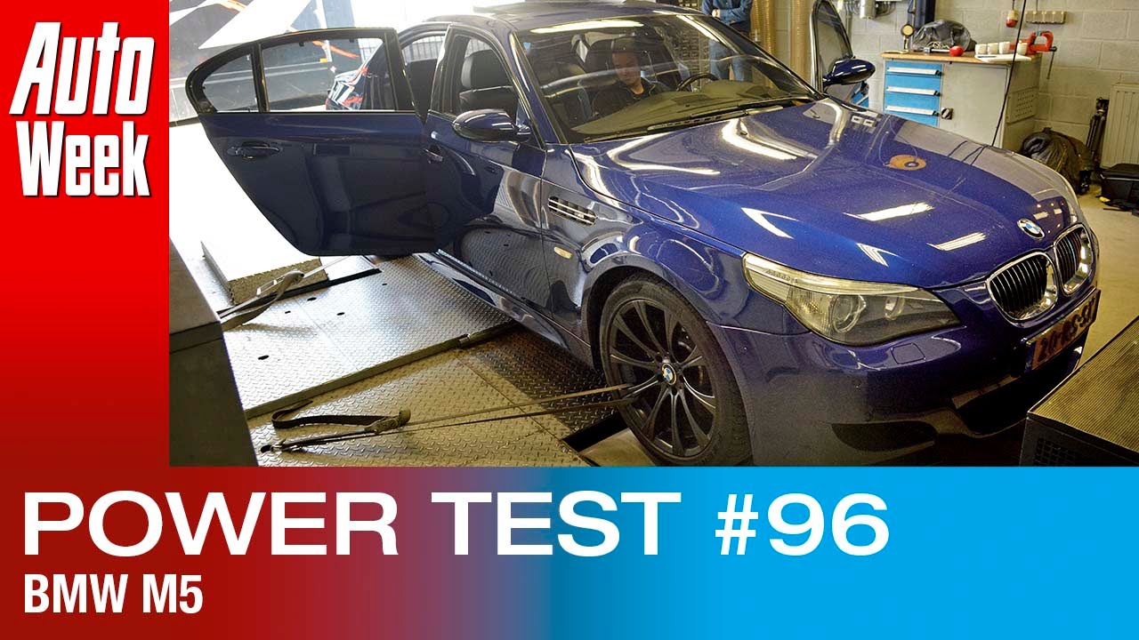 Op de rollenbank - BMW M5