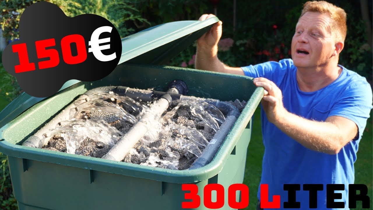 Rieselfilter für 150€ selber bauen! (easy)   -  Koi Blog #223 (Teil 1)