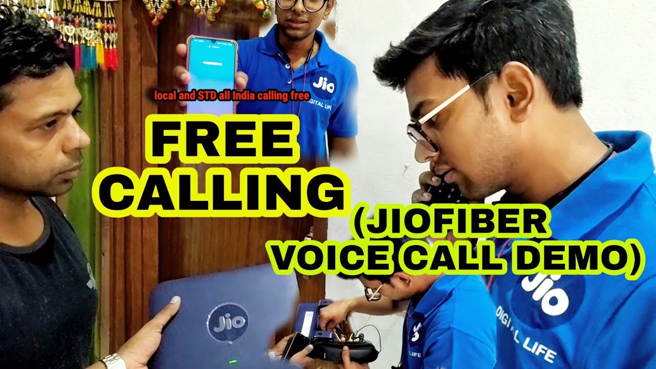 FREE CALLING (JIOFIBER VOICE CALL ACTIVE WITH DEMO) Jio Fiber @jio @jiohotstarreality @jiocallcenter539