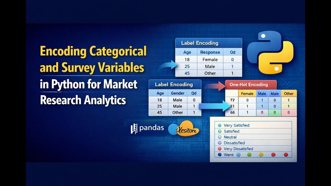 Encoding Categorical and Survey Variables in Python for Market Research Analytics