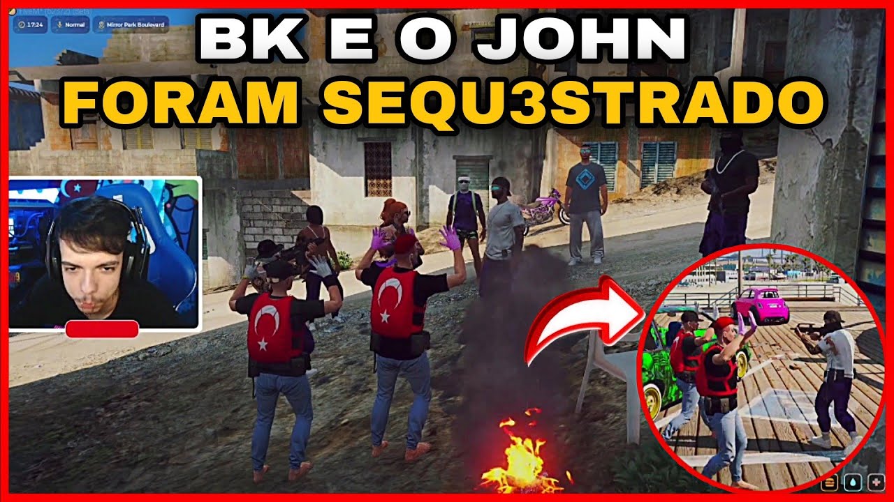 BK E O JOHN FORAM SEQU3STRADO PELO BRKK(ROXOS) NO CDA &bull; GTA RP