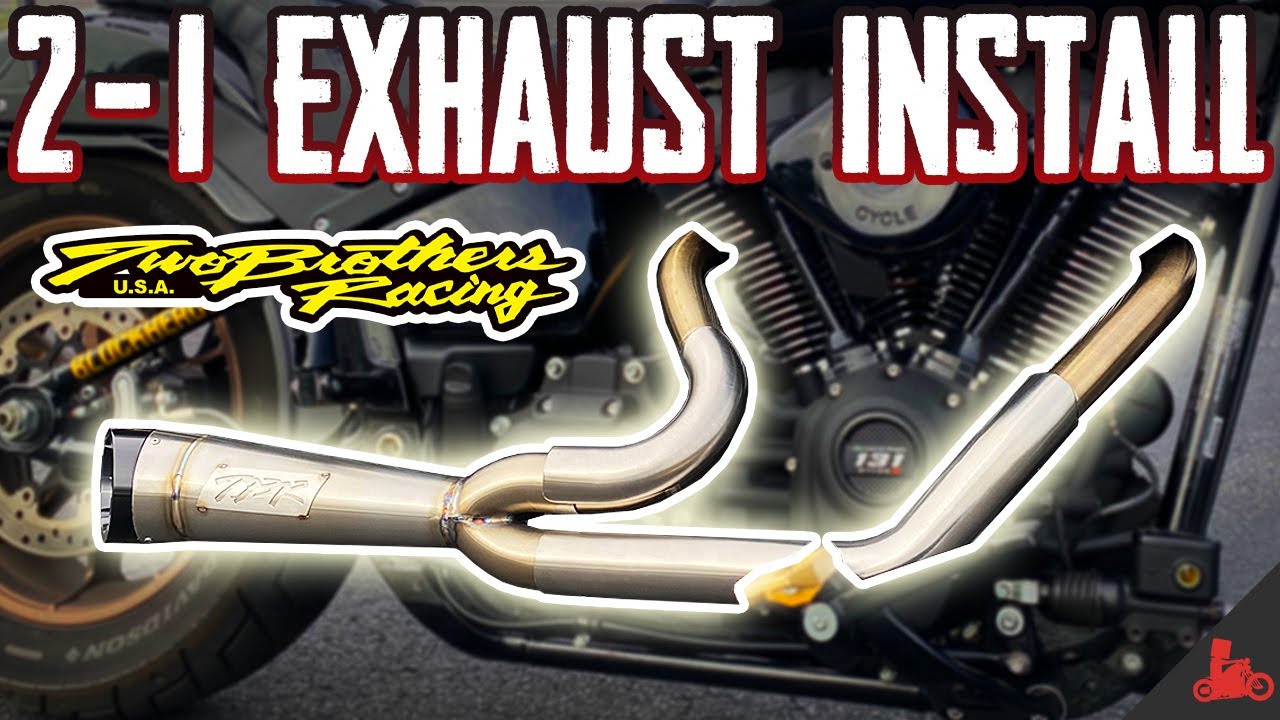 Harley Two Brother Racing Shorty Turnout Exhaust on 131ci
