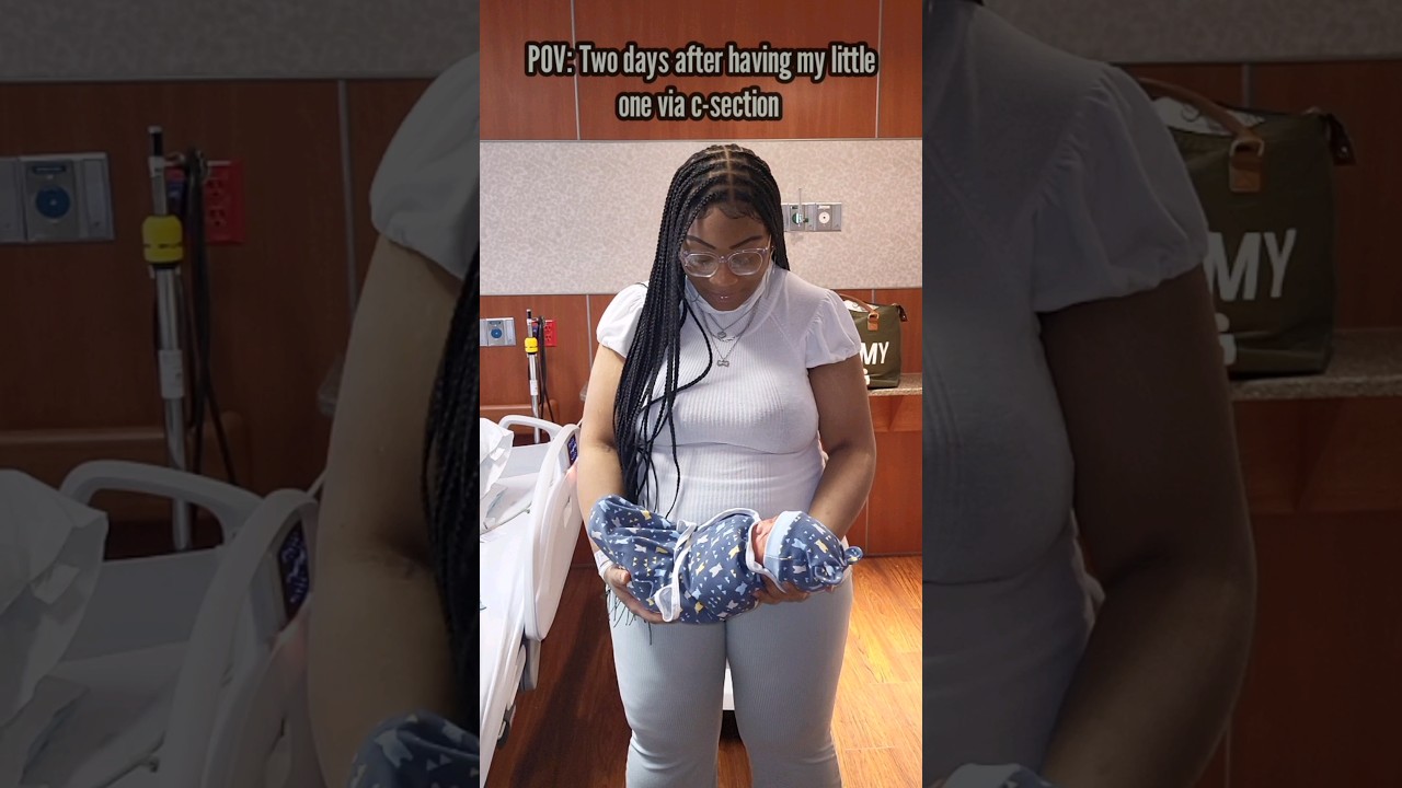 Two days later, after having my little one via c-section‼️#subscribe #shorts #c-section