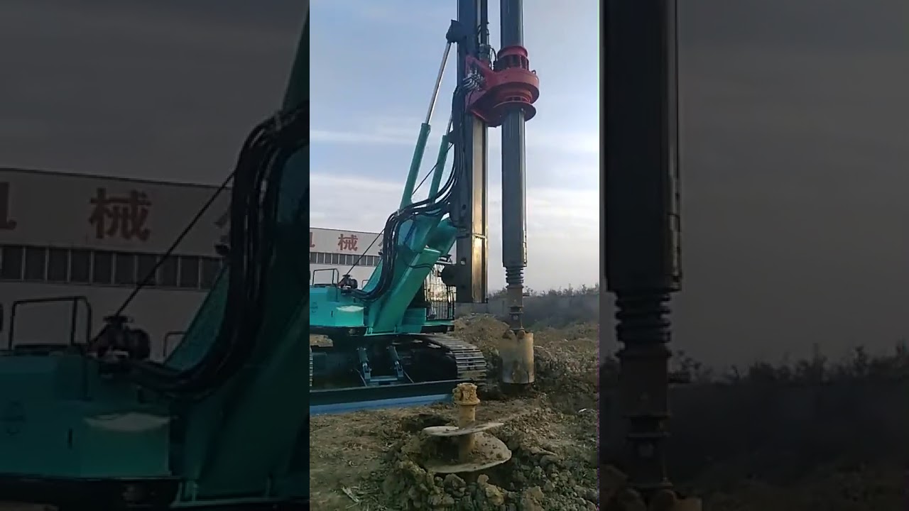 HF340 Drilling rig construction video