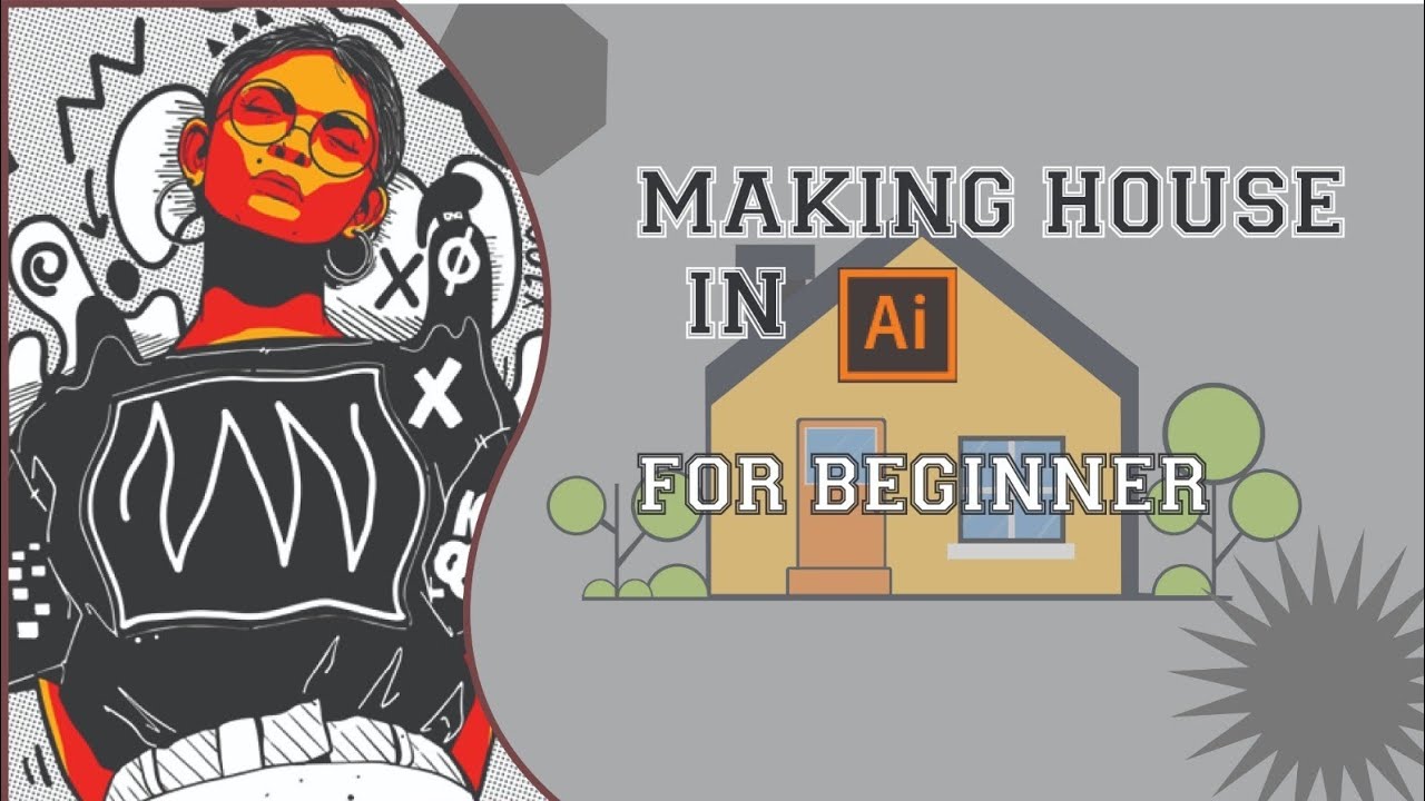 Making house in illustrator for beginners 