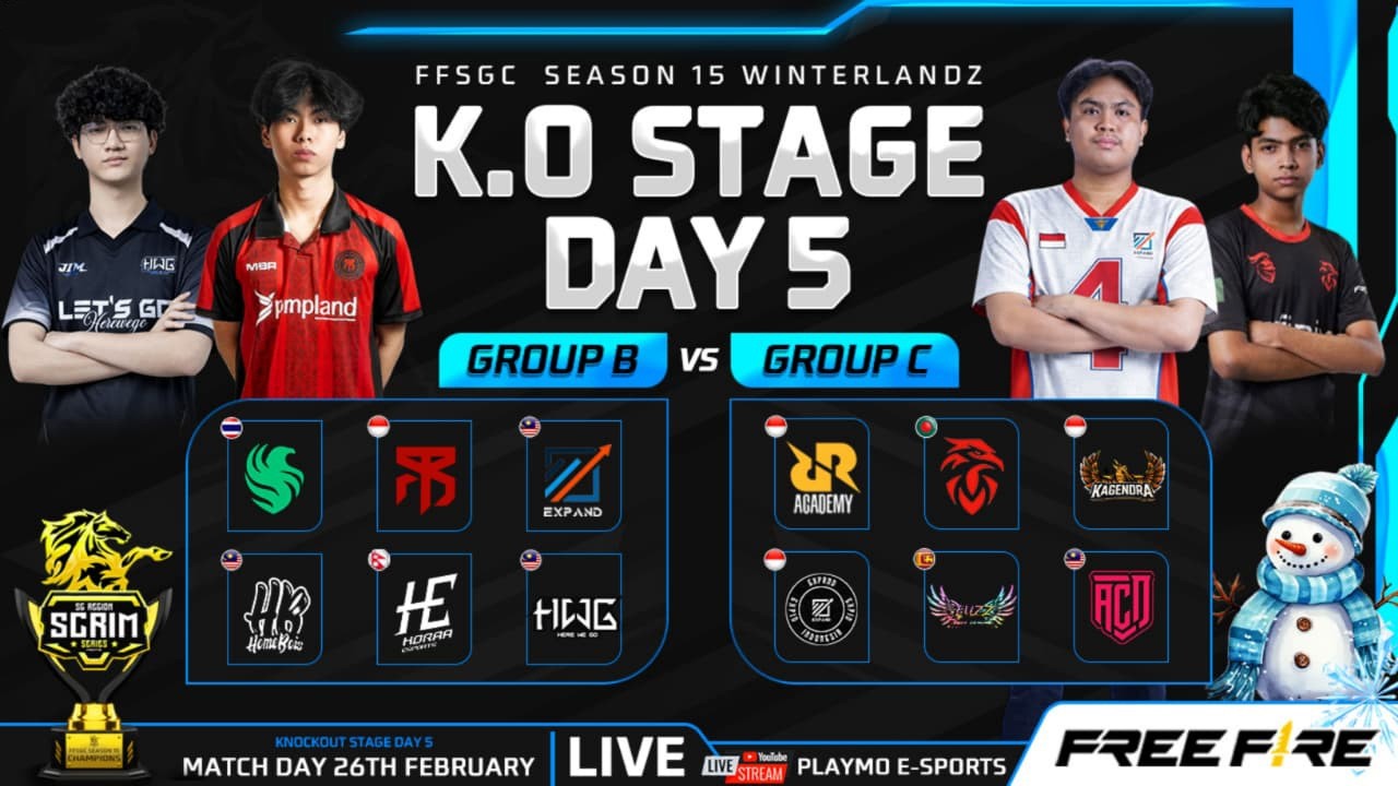 [EN] Knockout Stage Week 1 Day 5 | Group B vs C | FFSGC Season 15