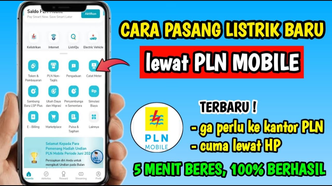 Cara Pasang Listrik Baru Lewat PLN Mobile | Cara Daftar Listrik Baru