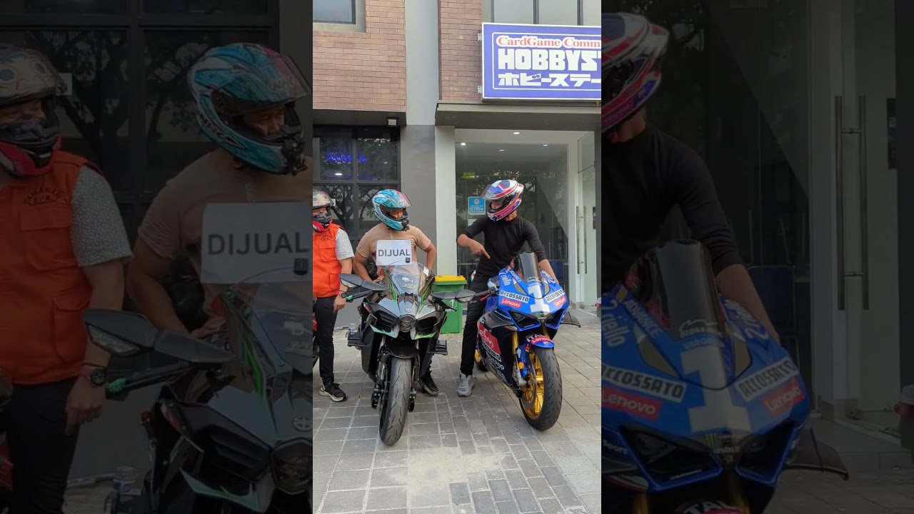 Adu Pamer Motor Sama H2R !! #kawasaki #h2 #h2r #ducati #yamaha #r6 #v4 #zx25r
