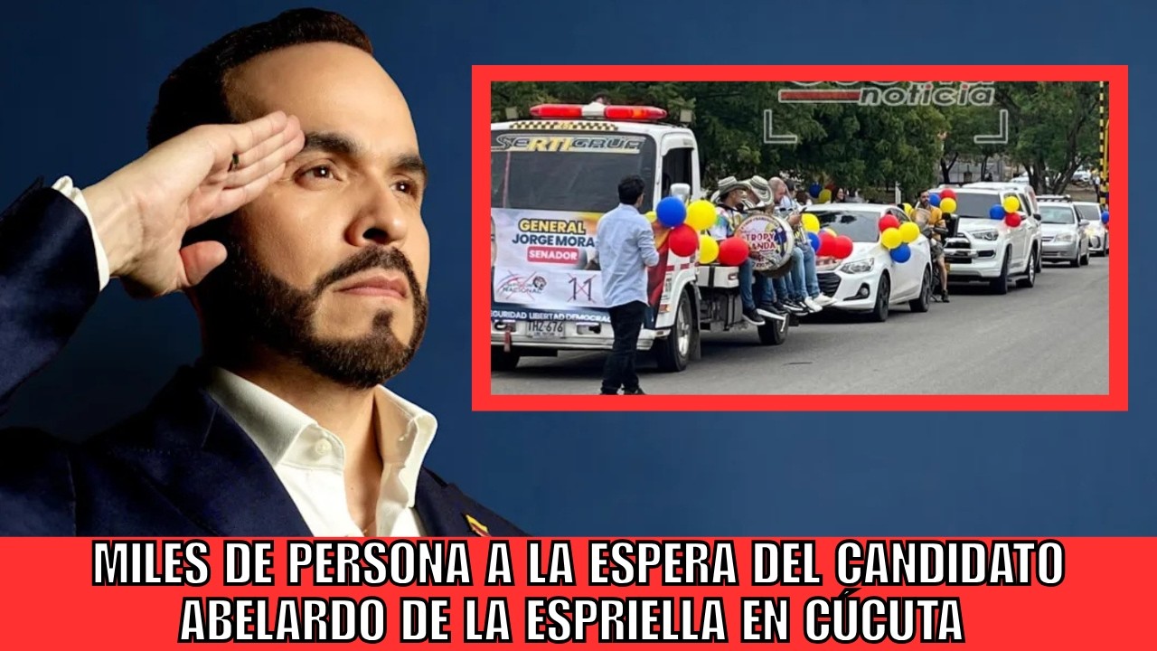 Miles de persona a la espera del candidato ABELARDO DE LA ESPRIELLA en Cúcuta