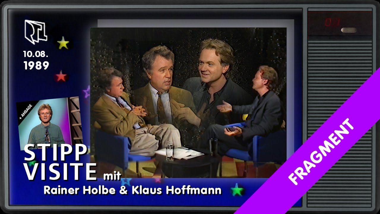 RTL Stippvisite: Rainer Holbe trifft Klaus Hoffmann (1989)