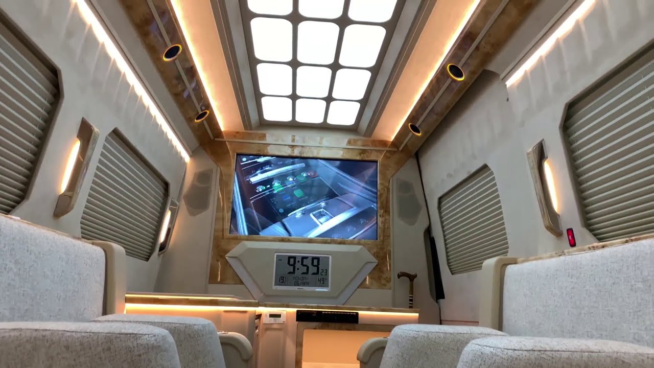 Переоборудование VIP микроавтобусов в Германии - Mercedes Benz Sprinter - VIP ОФИС НА КОЛЕСАХ