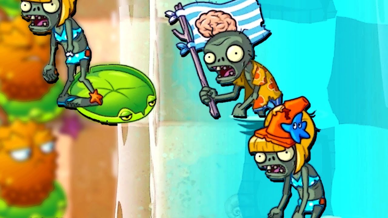 Une ARMÉE de ZOMBIES sort de MER - Plantes VS Zombies 2