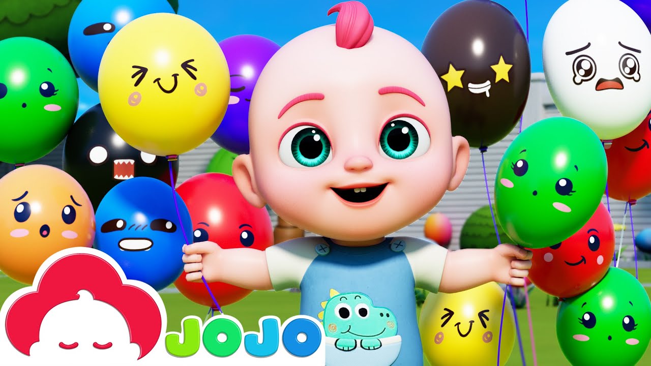 Balloon Pop Song - Learn Colors with Balloons | Baby JoJo Nursery Rhymes & Kids Songs