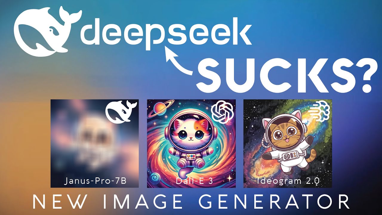 DEEPSEEK Image Generator SHOCKS Everyone! Janus Pro-7B vs DALL-E 3 vs Ideogram (Free AI Image)