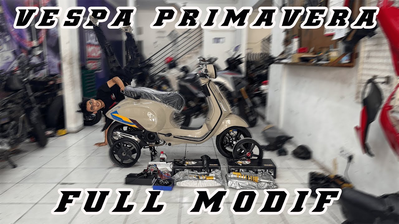 VESPA PRIMAVERA BARU DATENG DARI DEALER LANGSUNG FULL HEDON | PRIMAVERA 2024 | DANNE MOTOR
