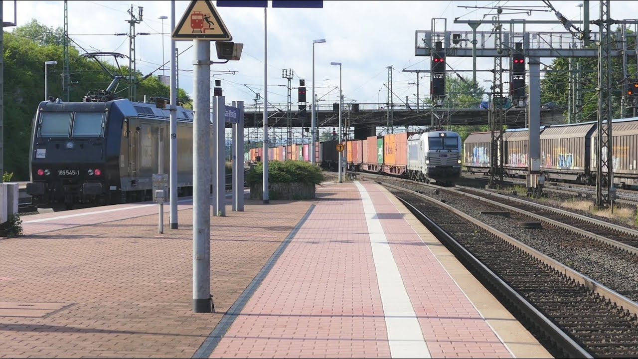 Bahnhof Kassel-Wilhelmshöhe mit viel Güterverkehr