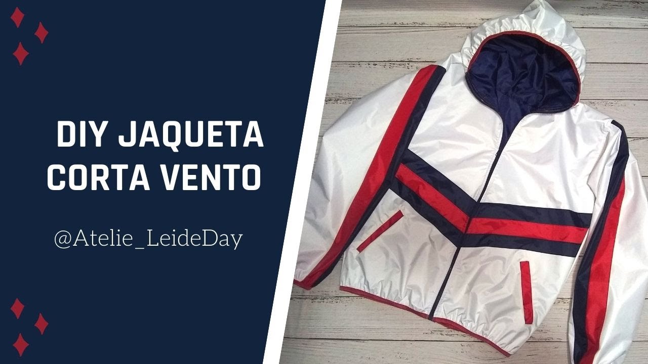 DIY JAQUETA CORTA VENTO - COMO FAZER