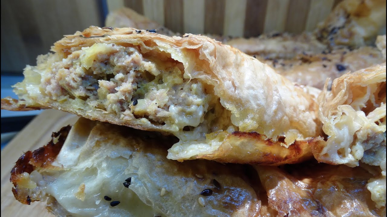 Пирог /Баница/ с мясом - отличное предложение для любителей мяса! - SUB -Yami Yami