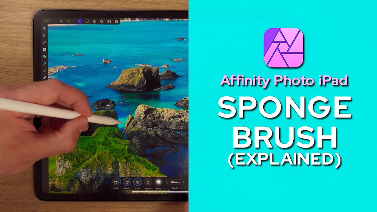 Sponge Brush EXPLAINED (Saturation & Desaturation) Affinity Photo iPad