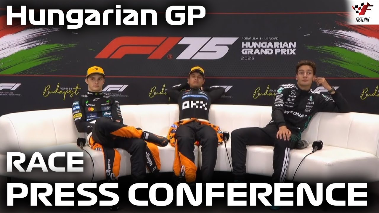 F1 Post-Race Press Conference Hungarian GP 2025 | Lando Norris, Oscar Piastri, George Russell