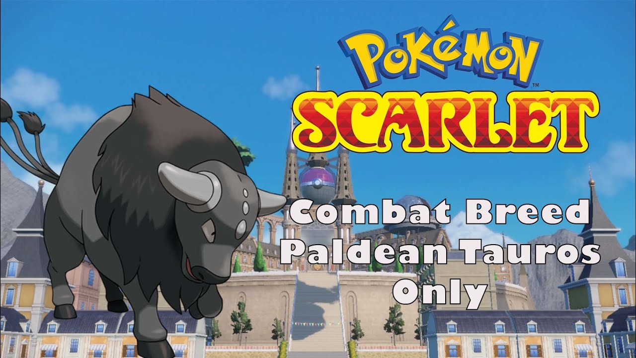 Can I Beat Pokemon Scarlet With Only Paldean Tauros (Combat Breed)? | No Items In Battle