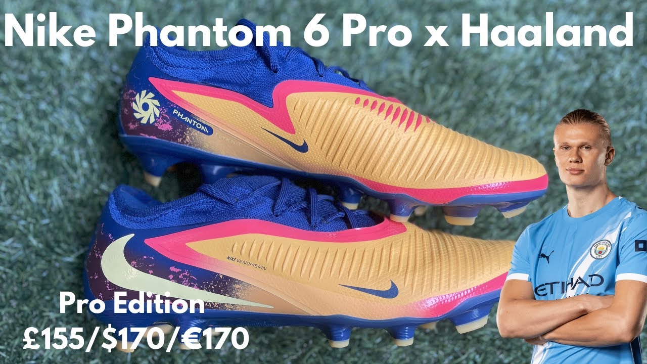 Haaland's Nike Phantom 6 Pro FG Football Boots