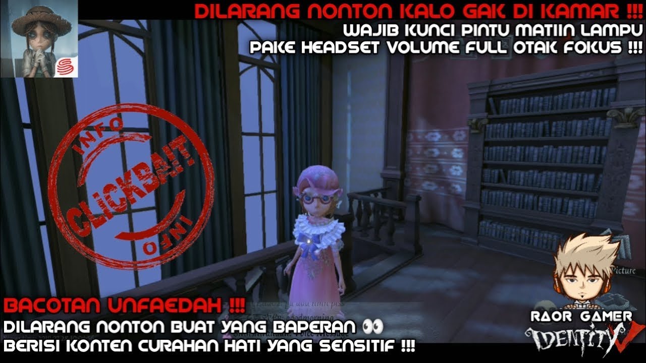 BACOTAN BERISI KONTEN MENYAYAT HATI || DILARANG NONTON KALO BAPERAN || IDENTITY V INDONESIA