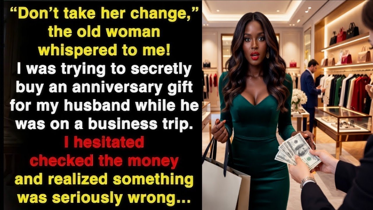 “Don’t take change from her,” old Alena whispered. She was buying a gift for her husband…