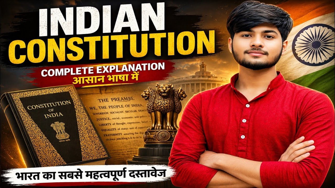 Constitution Of India || Full Video In 15 minutes || Detailed Explanation #constitution 