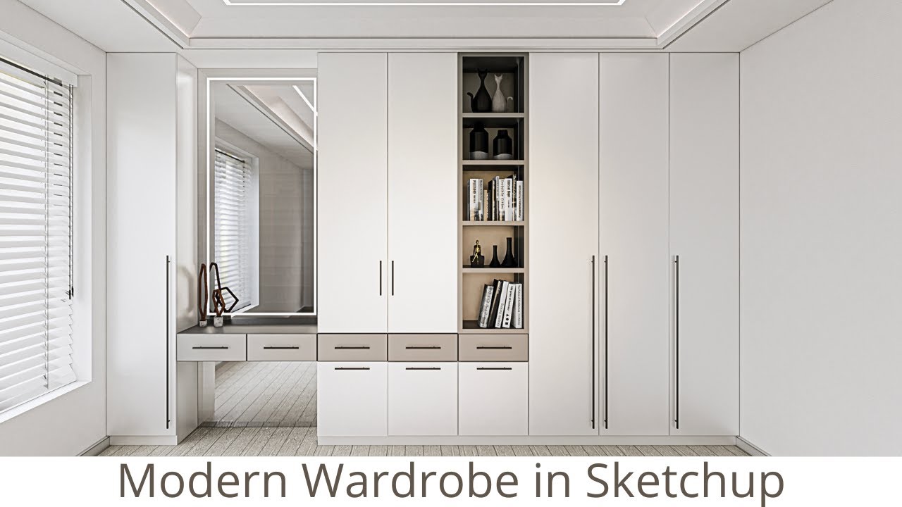 Master Modern Wardrobe Design in SketchUp (Step-by-Step Tutorial)