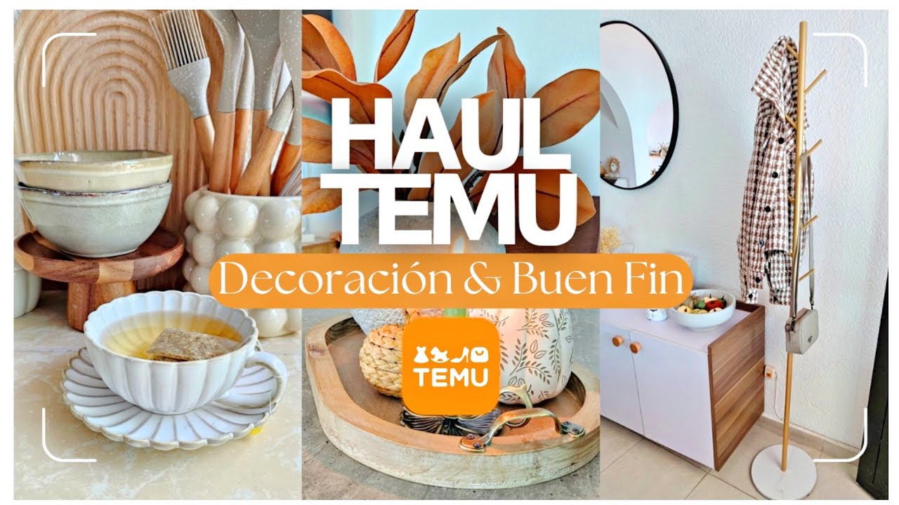 HAUL TEMU HOGAR 🍂 Nuevo Perchero y Accesorios para la Cocina  😍 Los Mejores Productos TEMU BUEN FIN