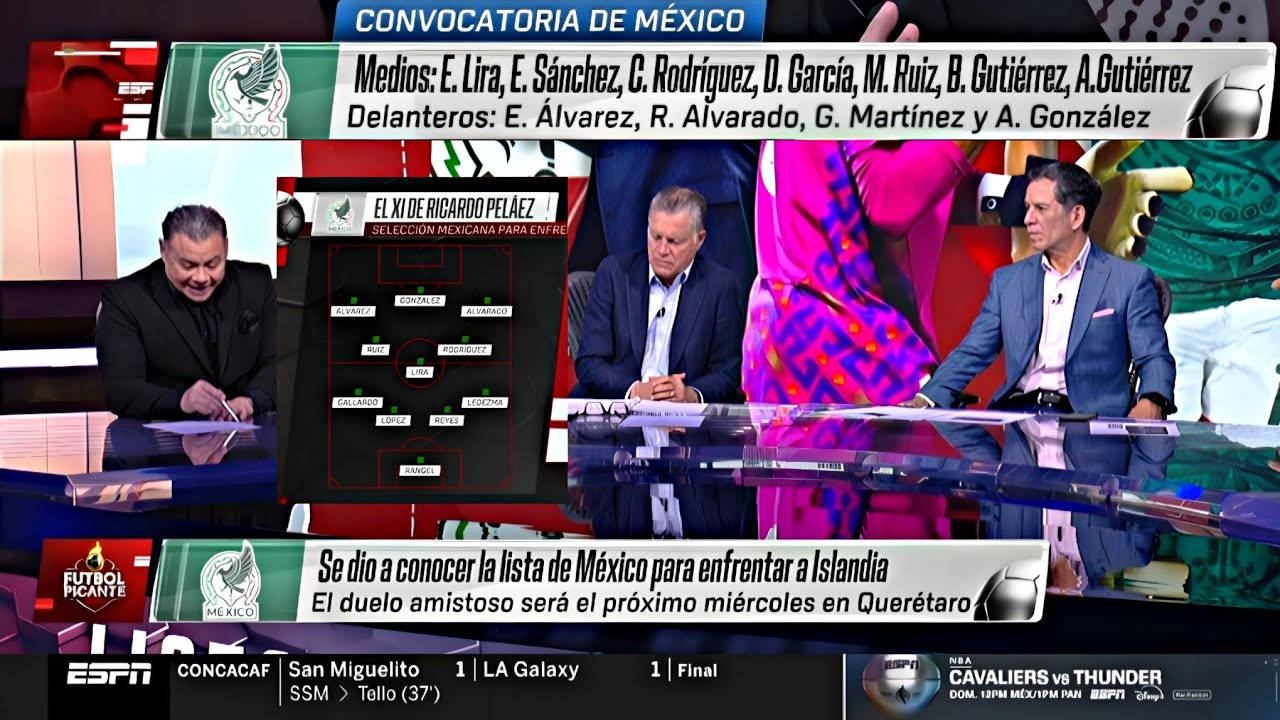 ¡BOMBAZO! 🔥 EL XI DE RICARDO PELAEZ SELECCIÓN MEXICANA PARA ENFRENTAR A ISLANDIA 