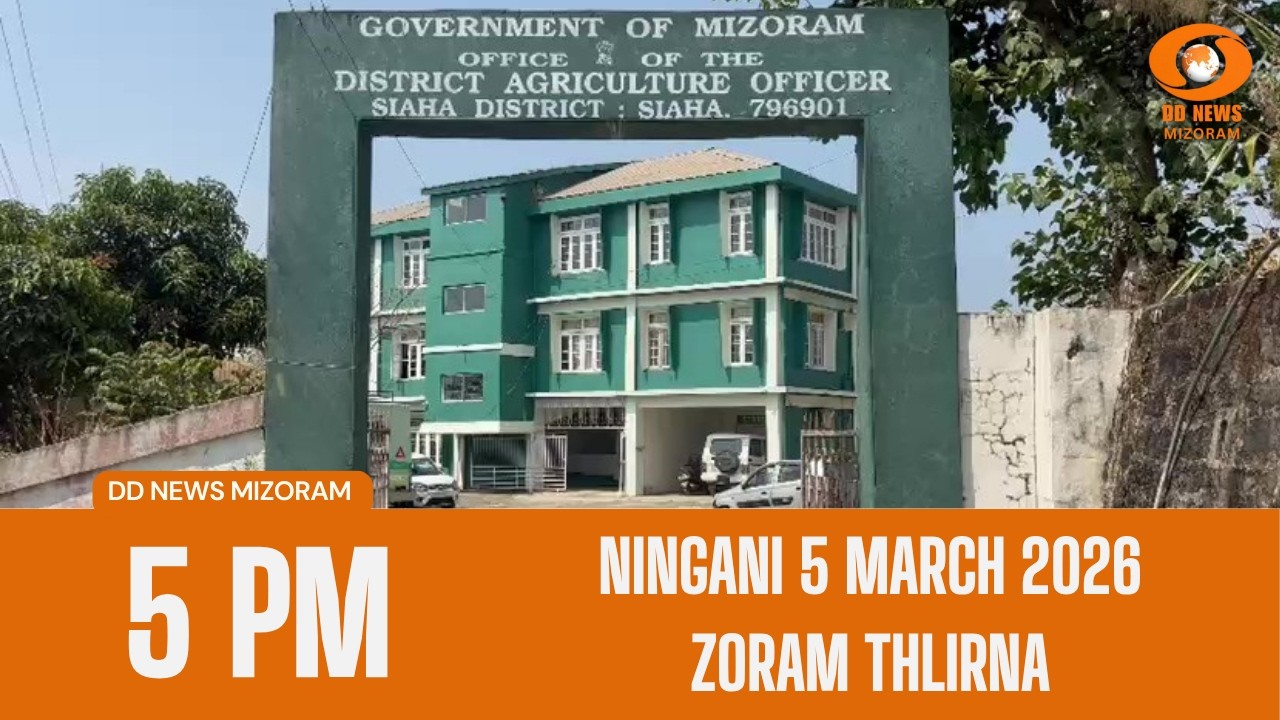 DD News Mizoram Zoram Thlirna | 5 March 2026 | 5:00 PM