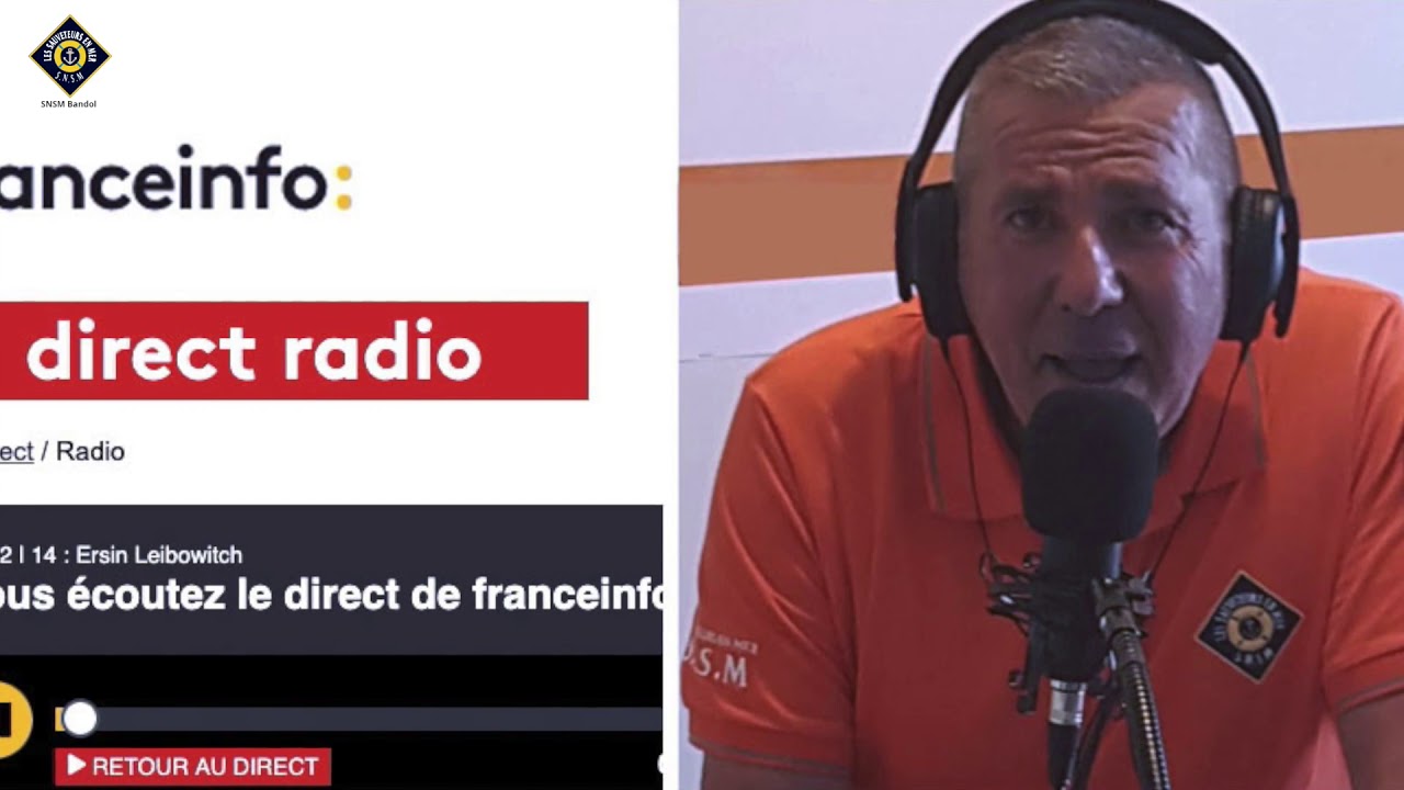 SNSM BANDOL ET MERETMARINE.COM SUR LE PLATEAU DE FRANCE INFO