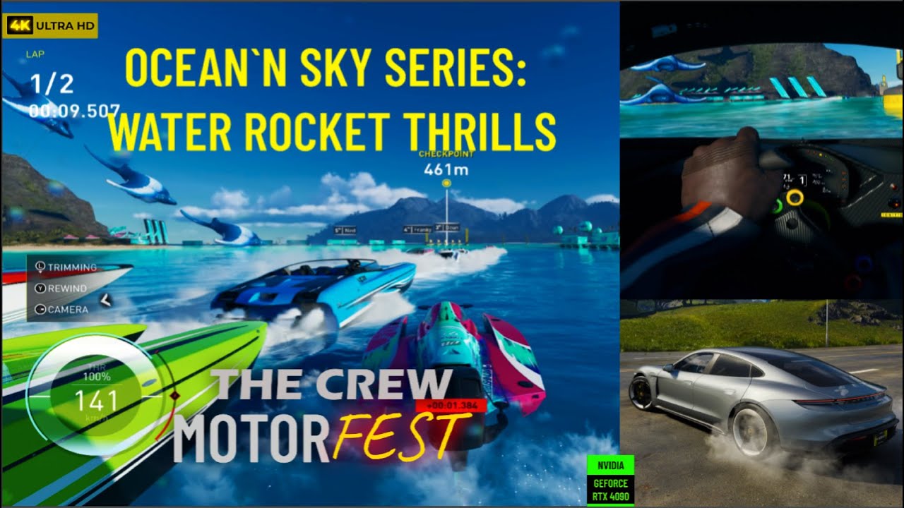 🌊🏎️ “Dive into 4K: Water Rocket Racing | The Crew Motorfest Ultimate Edition - Ocean 'N Sky!”