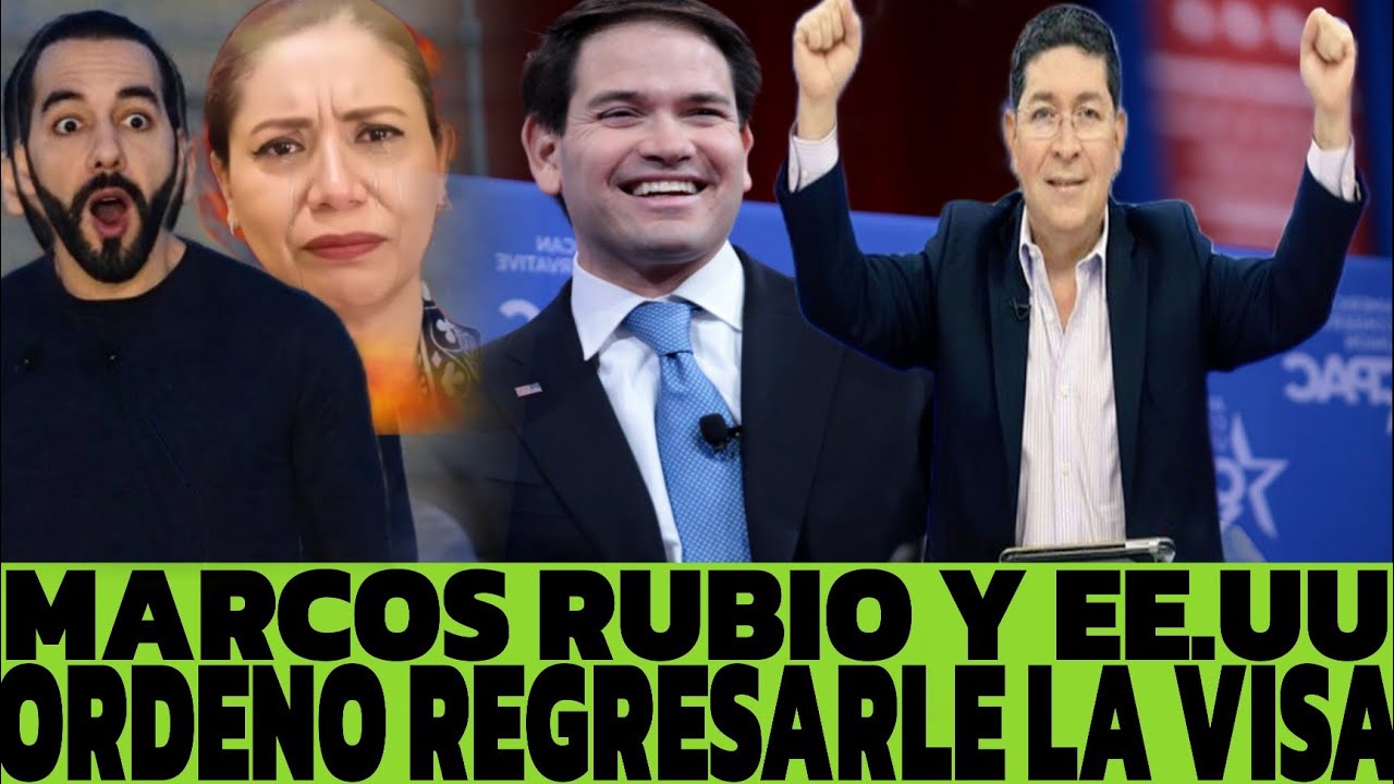 MARCOS RUBIO ORDENO REGRESARLE LA VISA A WALTER ARAUJO , Y SACARLOS DE LA LISTA ANGEL ,