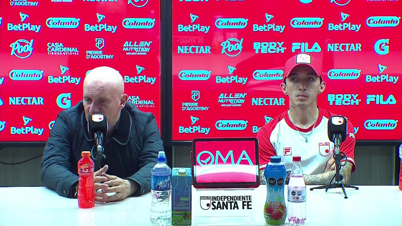 Rueda de prensa de Santa Fe tras su partido con Llaneros