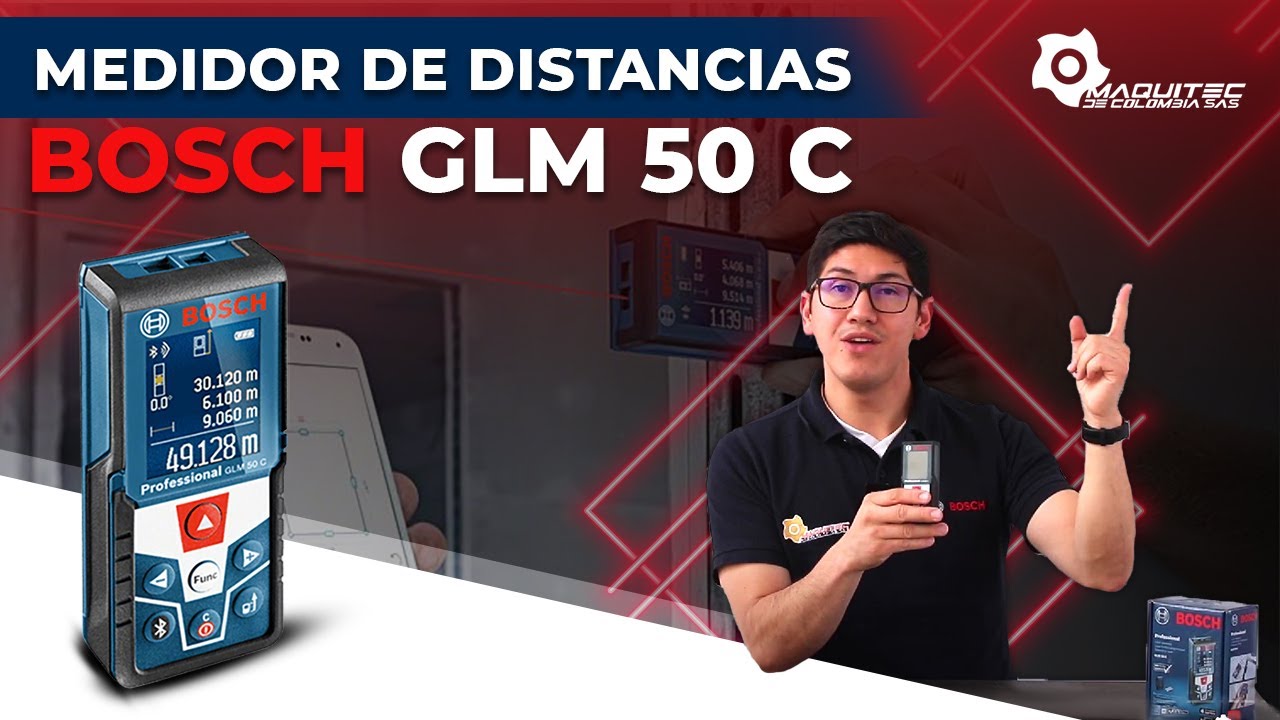 Medidor de distancias laser Bosch GLM 50 C - Maquitec
