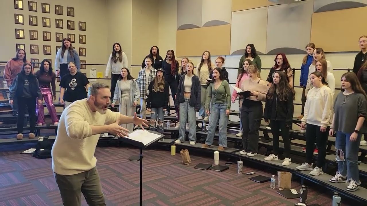 Rehearsal with Ryan Main on his composition, 