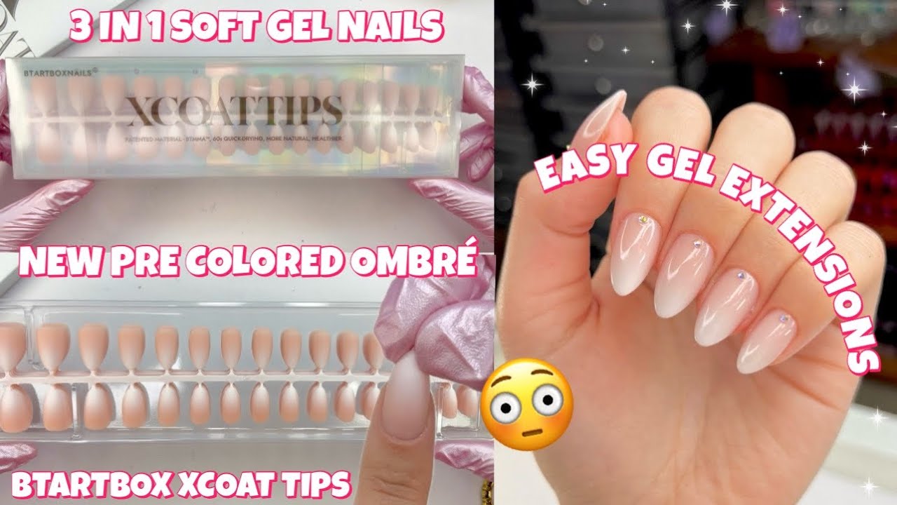 TRYING THE VIRAL BTARTBOX NAILS | NEW XCOATTIPS OMBRÉ NAILS  | PREMADE OMBRÉ DESIGN