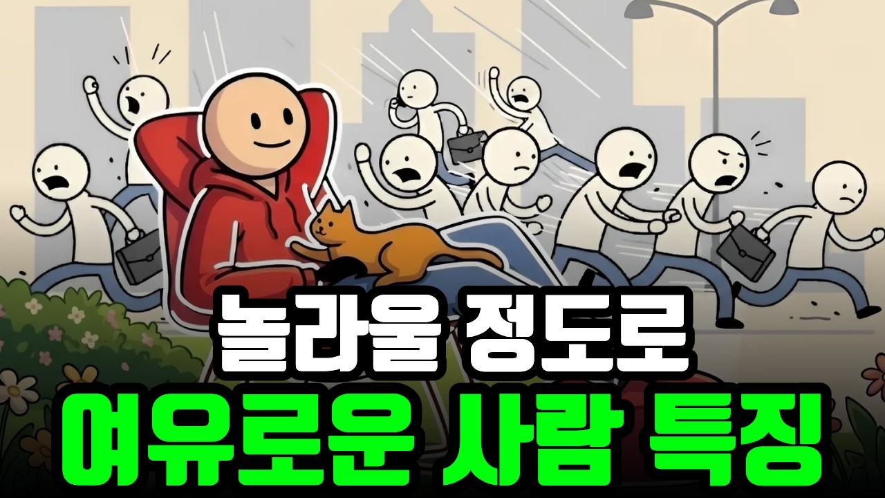 성격이 강해서 그런게 아니에요, 여유로운 사람