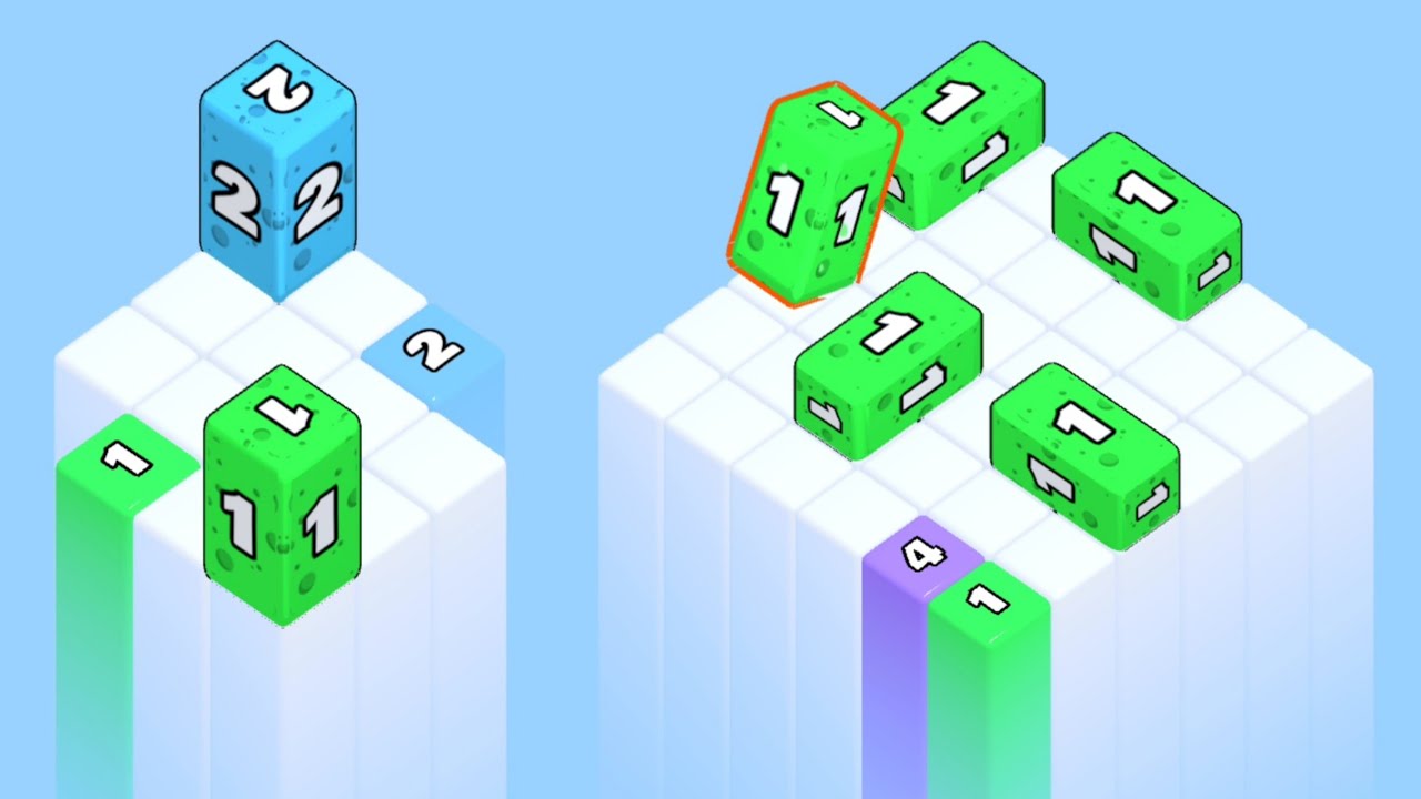 Jelly Merge 3D - 2048 (Math Games) Number blocks Puzzles
