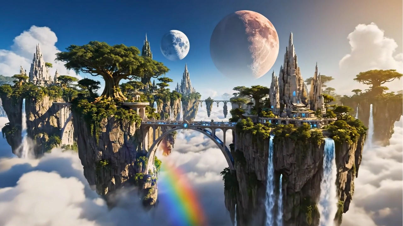 Galactic Echoes | Space Ambient Music & Alien World Journey | 4K