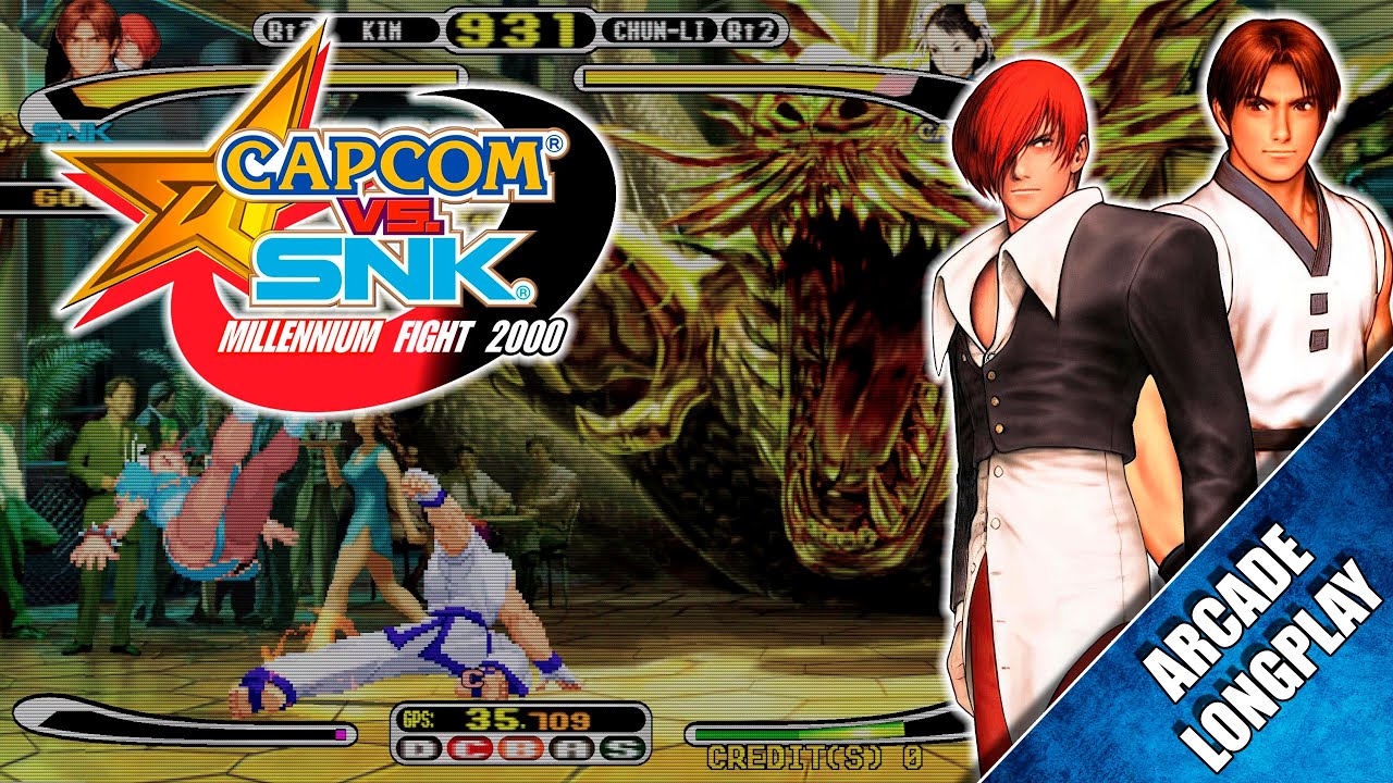 Capcom vs. SNK: Millennium Fight 2000 (Arcade) 【Longplay】