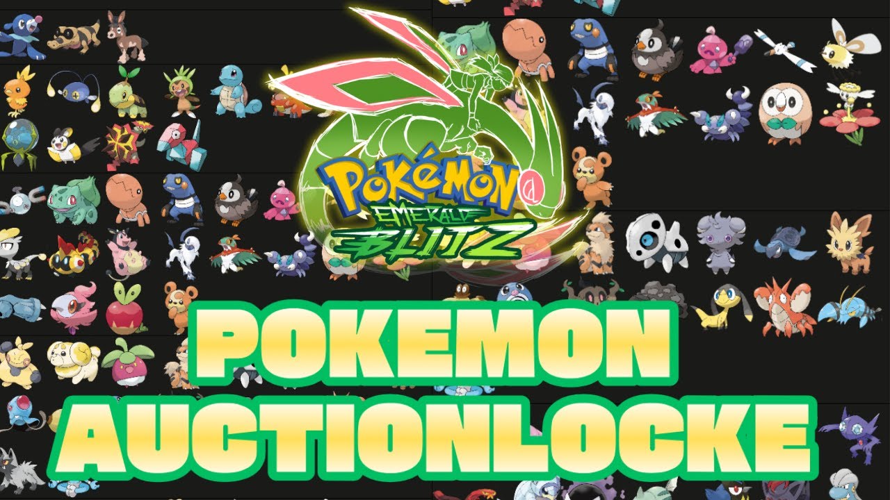 We Held a 100 Pokemon AUCTION in Pokemon Emerald Blitz. Here's How it Went (Nuzlocke Race Format)