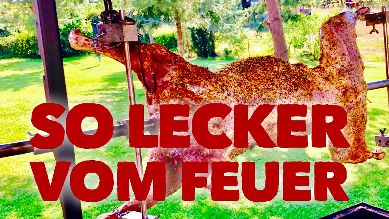 🔥🐑Ein ganzes LAMM am SPIESS über HOLZFEUER GRILLEN --- Klaus grillt