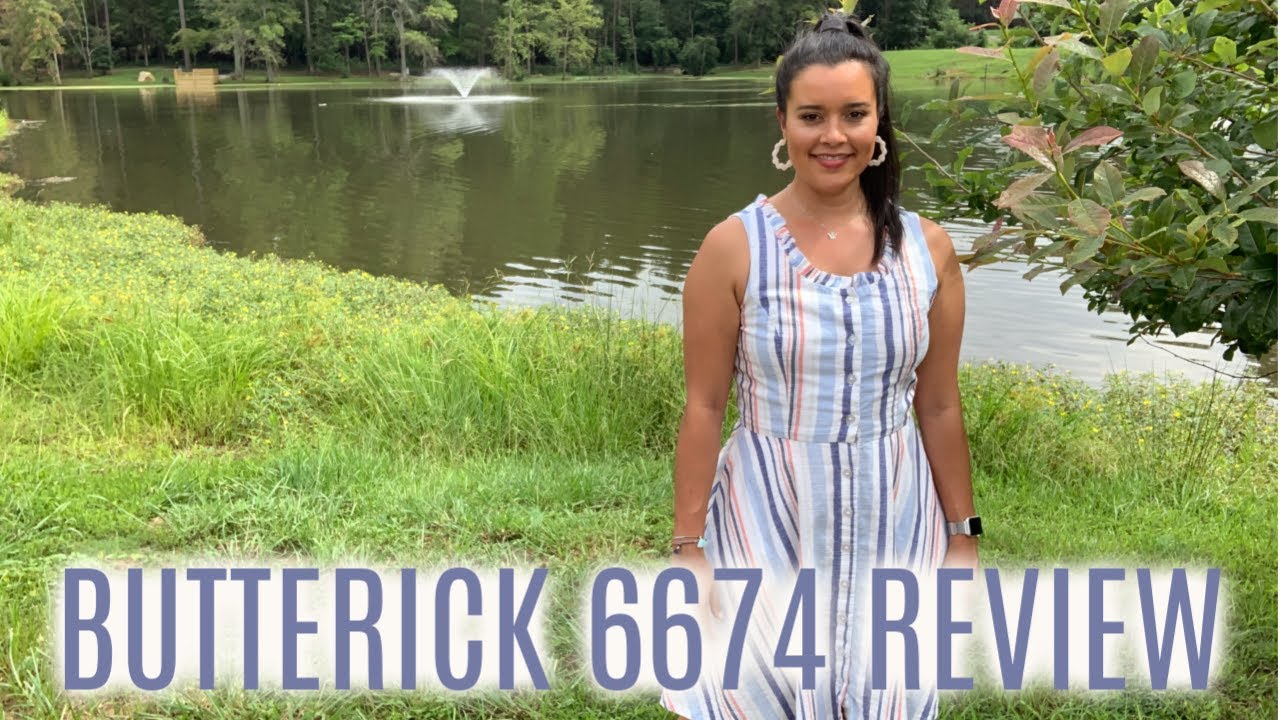 Make It Monday! Butterick 6674 in Oxford Stripe from Fashion Fabrics Club