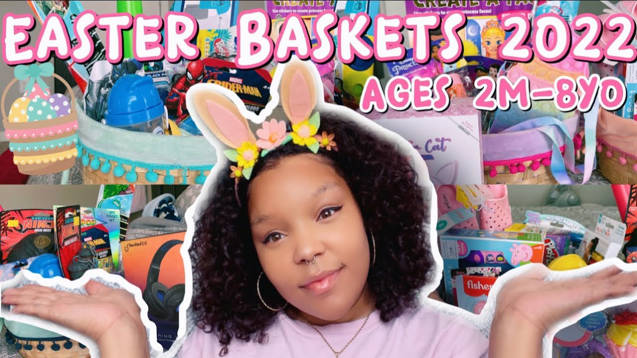 What’s in my 5 kids Easter Baskets ? | EASTER BASKET IDEAS 2022🐣 | Ages 2m-8yo💛